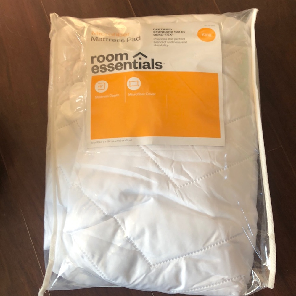 King microfiber mattress pad